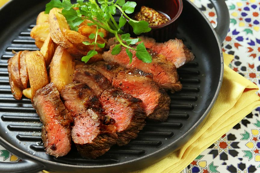 <おすすめ>甲州ワインビーフのグリルステーキ!