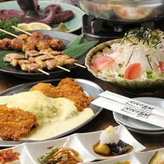 魚・肉・野菜・鍋全てが味わえて大満足な一番人気のコースです♪
