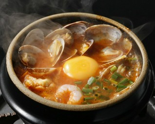 殻付きあさりスンドゥブ