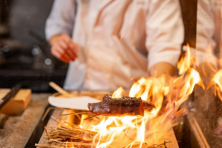 カツオ藁焼き
