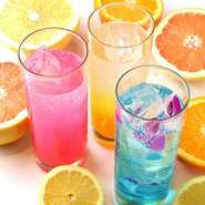 ●コカ・コーラ
●ジンジャーエール
●オレンジ
●グレープフルーツ
●塩レモンスカッシュ
●カルピスウォーター
●カルピスソーダ
●アイスレモンティー
●ウーロン茶
●緑茶