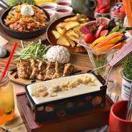 とろ～り濃厚なラクレットチーズフォンデュがコースプランでお手軽に♪【先着限定！日～木曜は3HOK】

