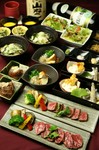 宮崎産牛のステーキがお召し上がり頂ける贅沢なコースです。飲み放題なしは４,５００円