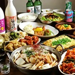 韓国グルメで人気の逸品をコースでご提供！韓国グルメ初心者の方にも存分にお楽しみ頂けます！