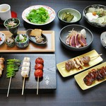 鳥幸本格串7本と自慢の逸品を堪能できるライトコース。