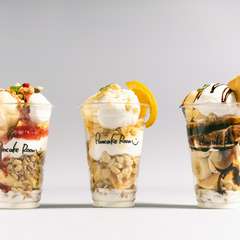 パンケーキパフェ3種