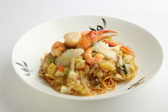 海の幸のあんかけ焼きそば