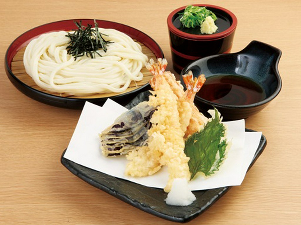 コシが楽しめる『天ざるうどん』