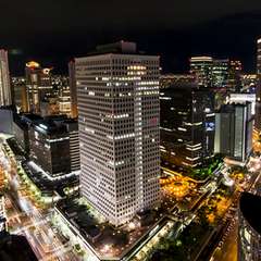 大阪の夜景を一望できる