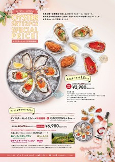 【期間限定】ワンコインオイスター！生牡蠣単品が500円(税込)！