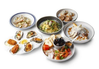 牡蠣やシーフード、様々な食材を洋風テイストで楽しんでいただけるコース。