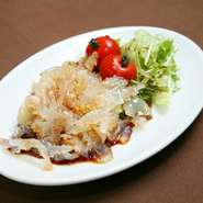 コリコリの食感が楽しいクラゲです！