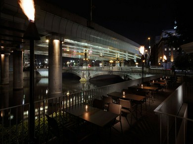 日本橋の夜景を見渡しながらのディナー