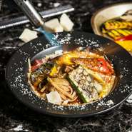 Lingine | Grilled Vegeable & Scorched Tomato Sauce Amatoriciana