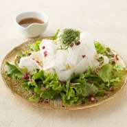 揚げじゃことひらひら大根のサラダ　～紀州南高梅ドレッシング～