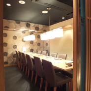 趣きある落ち着いた空間でいただく、和の創作料理