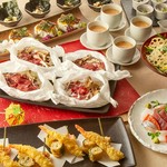 趣向を凝らした料理を堪能できる『厳選コース』