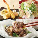 趣向を凝らした料理を堪能できる『厳選コース』