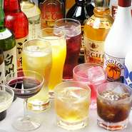豊富なドリンク150種類以上、日本酒　洋酒　ソフトドリンク各種ご用意しております。
飲み放題の時間も2時間、3時間選べます。