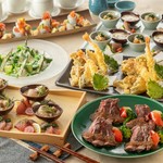 趣向を凝らした料理を堪能できる「厳選コース」