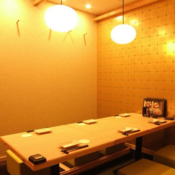 人数に合わせて使える個室席も豊富に