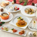 ＜X'mas＞前菜メインデザート等全7皿＋乾杯スパークリング
開催日：2025年12月24日～12月25日