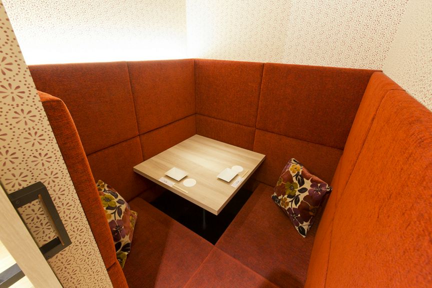 いつ訪れてもふたりの時間を満喫できる個室はデートにも最適