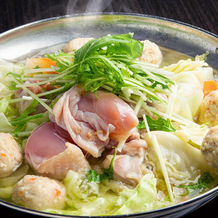 鶏昆布だしの水炊き鍋