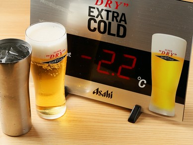 鶏料理と相性抜群！キリッと冷えた氷点下ビール