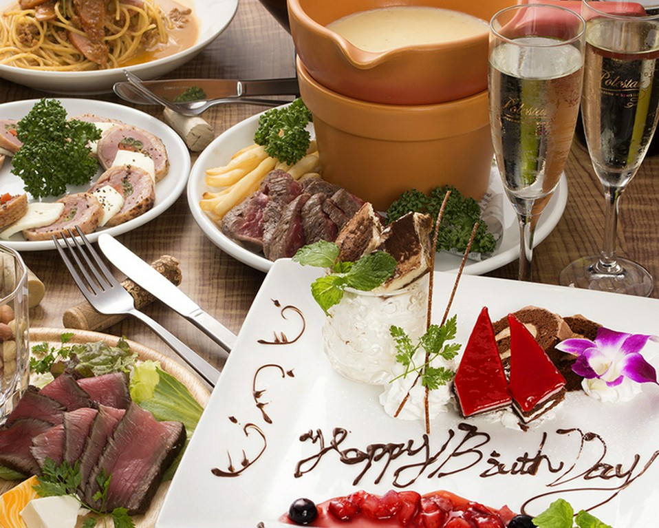 【誕生日・お祝い】メッセージ付デザートプレートでサプライズ