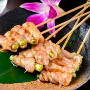 博多野菜巻き串（塩・タレ）