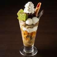 抹茶パフェ/ほうじ茶パフェ