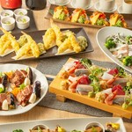 趣向を凝らした料理を堪能できる「厳選（逸品）コース」