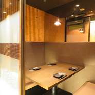 2名～32名まで様々なサイズの個室があるのが、何と言っても魅力。時と場合によって好みの個室を利用出来るのが嬉しい所です。プライベートなひと時が過ごせます。
