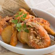 海老の殻から出る旨味と香ばしさで美味しさ倍増。