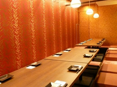 人数に合わせて使える個室席も豊富に
