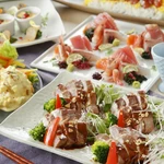 厳選豚と海鮮が味わえる「旬の味覚コース」				