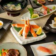 ※来店時間　15：00～21：30
※コース予約の場合、当日のキャンセル及び人数減少は、料理代金のみキャンセル料が発生いたします。
※入荷状況により、内容の一部変更がある場合が御座います。
※当日の14時までにご予約ください。
※他割引との併用はできません。