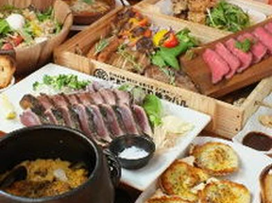 肉をガッツリ食べたい時に『幡多バル藁焼き肉盛りコース』