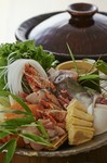前菜・お造り・巻寿司・寄せ鍋・素麺・デザート
