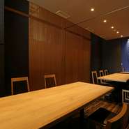 風情のあるテーブル席