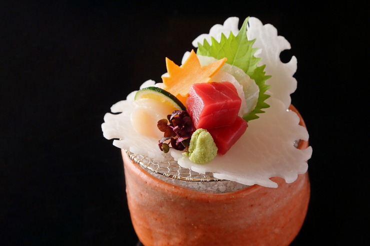 Taketori - 10 hidangan termasuk 6 potong sushi - Kursus Dasar Hasegawa