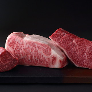 「松阪牛」最高級部位（裡肌肉、牛裡肌等）共12道菜品