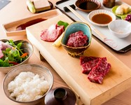 和牛タン・和牛ハラミ・和牛シャトーブリアン・和牛もも肉の変わり焼きしゃぶの贅沢ランチ
