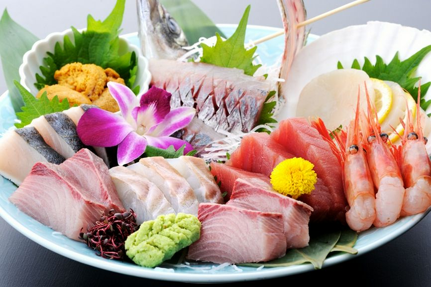  活きのよさが自慢の魚がし料理
