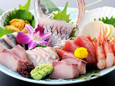  活きのよさが自慢の魚がし料理