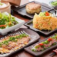 華やかな料理の数々がパーティーシーンを華麗に彩り、歓送迎会などの宴会に花を添えてくれます。