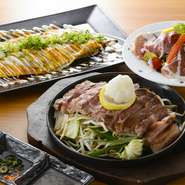 デートコースとしても人気の「くうてん」。とんぺい焼・お好み焼きだけでなく、臨場感満点の鉄板焼きも楽しめます。博多デートの締めくくりにもぴったりのお店です。