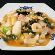 五目あんかけ焼きそば