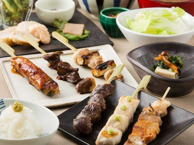 うまや自慢の焼鳥コース